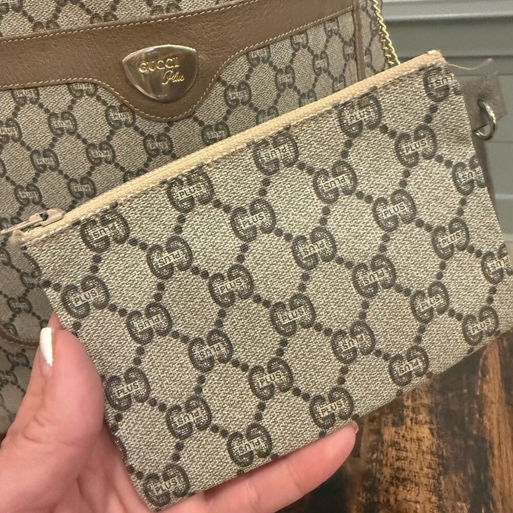 Vintage Gucci Plus Sherry line Tote & baby w/Original card & COA - Picture 3 of 16